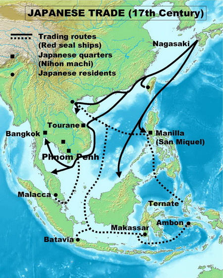 comercio japones ultramar s. XVII