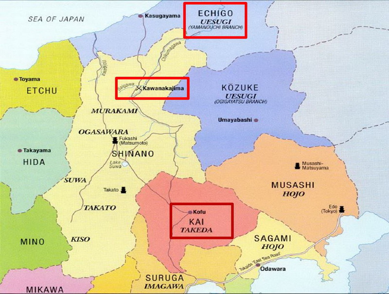 mapa kawanakajima