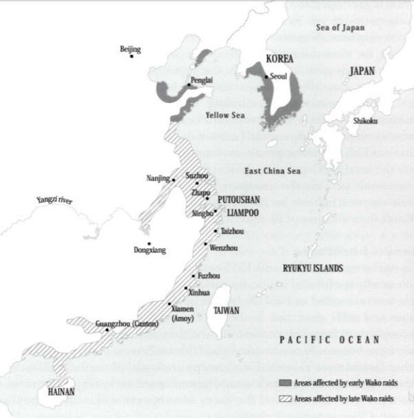 mapa wako piratas japoneses